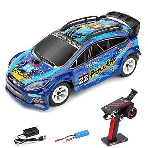 WLtoys 284010 Ferngesteuertes Auto, RC Drift Auto 1/28 RTR 30 km/h 4WD 2,4G 130er Bürstenmotor Hochgeschwindigkeits RC Rennauto LED-Licht Metall Chassis Wiederaufladbare Geschenk für Kinder Erwachsene von Goolsky