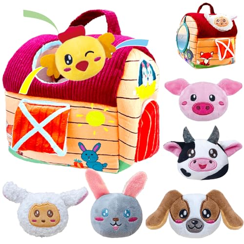 Goorder Baby Spielzeug ab 6 8 9 12 Monate, Bauernhoftiere & Bauernhof Montessori Sensorisches Spielzeug mit Scheune,Rassel,Spiegel - Geburtstagsgeschenke für 1 2 3 Jahr Kleinkinder Jungen Mädchen Goorder Baby Spielzeug ab 6 8 9 12 Monate, Bauernhoftiere & Bauernhof Montessori Sensorisches Spielzeug mit Scheune,Rassel,Spiegel - Geburtstagsgeschenke für 1 2 3 Jahr Kleinkinder Jungen Mädchen von Goorder