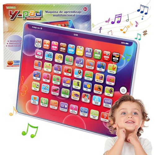 Goorder Babyspielzeug 6-12 Monate Simulation Tablet Spanisch für Kinder mit Sounds Melodien und Lichtern Spielzeug für Kinder ab 1 Jahr Geschenke zur frühen Bildung Goorder Babyspielzeug 6-12 Monate Simulation Tablet Spanisch für Kinder mit Sounds Melodien und Lichtern Spielzeug für Kinder ab 1 Jahr Geschenke zur frühen Bildung von Goorder