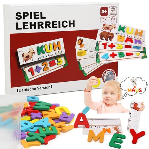 Goorder Buchstaben Lernen Lernspiele, Montessori Spielzeug ab 3 Jahre, Vorschule Spiele Holz Steckpuzzle Kinderspielzeug Geschenk ab 3 4 5 6 7 8 Jahren Jungen und Mädchen, Deutsch Goorder Buchstaben Lernen Lernspiele, Montessori Spielzeug ab 3 Jahre, Vorschule Spiele Holz Steckpuzzle Kinderspielzeug Geschenk ab 3 4 5 6 7 8 Jahren Jungen und Mädchen, Deutsch von Goorder