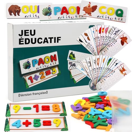 Goorder Lernspiel mit französischer Rechtschreibung, für Mädchen, Jungen, 3 Jahre, Puzzle, Alphabet, aus Holz, Montessori Spielzeug, Buchstabe, Scrabble, Lesen lernen, Geschenk für Kinder 4 5 6 7 8 Goorder Lernspiel mit französischer Rechtschreibung, für Mädchen, Jungen, 3 Jahre, Puzzle, Alphabet, aus Holz, Montessori Spielzeug, Buchstabe, Scrabble, Lesen lernen, Geschenk für Kinder 4 5 6 7 8 von Goorder