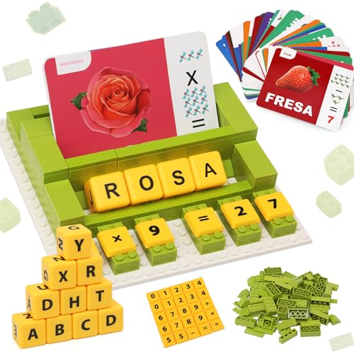 Goorder Montessori Spielzeug ab 3 Jahre, Lernspielzeug für Kinder von 3 4 5 6 7 8 Jahren, Kinderspielzeug Geschenk für Mädchen, Jungen, Buchstaben Lernen Spiele, Scrabble, Spanische von Goorder