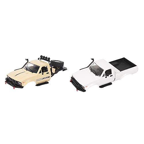 Goorvoucs 2 x unmontierte 190 mm Radstand-Karosserie für C14 C24 C24-1 1/16 RC Auto-Ersatzteile, Zubehör, Gelb und Weiß Goorvoucs 2 x unmontierte 190 mm Radstand-Karosserie für C14 C24 C24-1 1/16 RC Auto-Ersatzteile, Zubehör, Gelb und Weiß von Goorvoucs