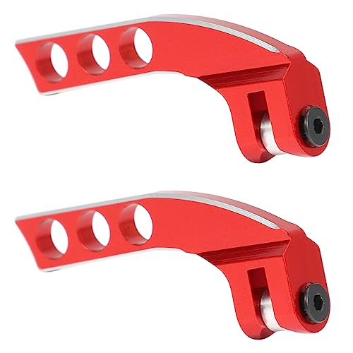 Goorvoucs 2X Metall 4 Loch Sender Umhänge Band Balancer Einsteller für Futaba Radiolink X9D RC Fernbedienung, Rot Horizontal von Goorvoucs