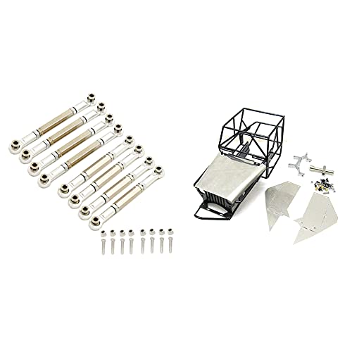 Goorvoucs Vollrohrrahmen, Metallgestell, Metallgehäuse, Rollkäfig, schwarz mit Metall-Zugstange, Spurstange, Silber Goorvoucs Vollrohrrahmen, Metallgestell, Metallgehäuse, Rollkäfig, schwarz mit Metall-Zugstange, Spurstange, Silber von Goorvoucs