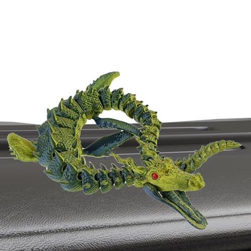 Goowafur 3D-gedruckte Drachen, artikulierter Drache,Kristalldrache mit flexiblen Gelenken - Voll bewegliches 3D-gedrucktes Drachen-Zappelspielzeug für Erwachsene, Jungen und Kinder von Goowafur