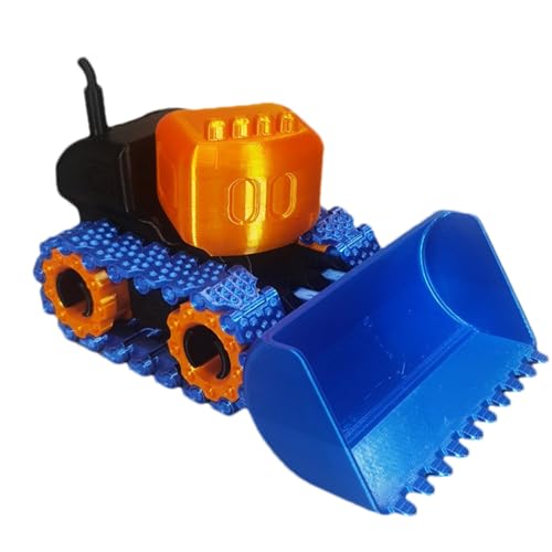 Goowafur Bulldozer-Spielzeug für Jungen, Bulldozer-Spielzeug für Kinder | 3D-gedrucktes Ornament, bewegliches Bulldozer-Spielzeug für Kinder,Erwachsene Sammlerstücke Radlader-Spielzeug für alle von Goowafur