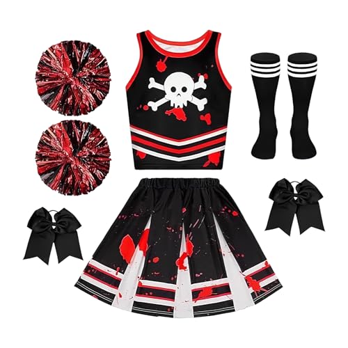 Goowafur Cheerleader Kostüm,Halloween Party Verkleidung - Mädchen Kostüm Für Bühnenauftritte Konzerte Cosplay Schule Karneval Maskerade Goowafur Cheerleader Kostüm,Halloween Party Verkleidung - Mädchen Kostüm Für Bühnenauftritte Konzerte Cosplay Schule Karneval Maskerade von Goowafur