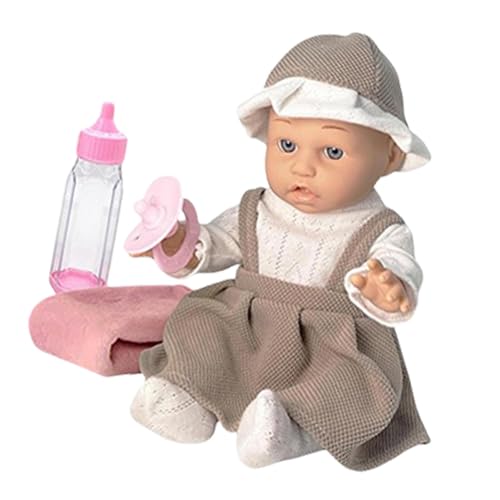 Goowafur Wiedergeborene Puppe, wiedergeborene Babys, Wiedergeborene Babypuppe, 12-Zoll-weiche wiedergeborene Kleinkind-Jungenpuppen mit Kleidung, Flasche und Schnuller, wiedergeborenes von Goowafur