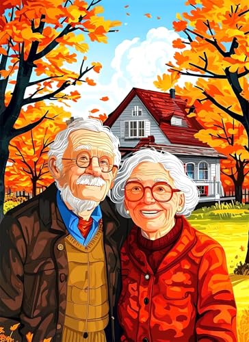 Älteres Paar Puzzle 500 Teile, Holzpuzzles 52x38cm, Puzzle für Erwachsene und Kinder 12 Jahren, DIY Groß Puzzelmatten, Premium Quality Klassische Wooden Jigsaw, als Geschenk Mädche Landschaft g-853 Älteres Paar Puzzle 500 Teile, Holzpuzzles 52x38cm, Puzzle für Erwachsene und Kinder 12 Jahren, DIY Groß Puzzelmatten, Premium Quality Klassische Wooden Jigsaw, als Geschenk Mädche Landschaft g-853 von Gooxehuu