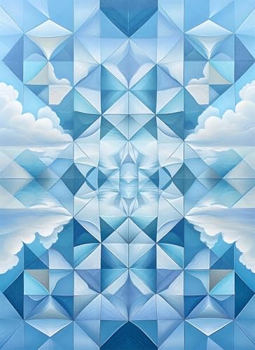 Blau Puzzle 120 Teile, Holzpuzzles 29.7x21cm, Puzzle für Erwachsene und Kinder 12 Jahren, DIY Groß Puzzelmatten, Premium Quality Klassische Wooden Jigsaw, Home Wand Dekor Geschenk Geometrie g-842 Blau Puzzle 120 Teile, Holzpuzzles 29.7x21cm, Puzzle für Erwachsene und Kinder 12 Jahren, DIY Groß Puzzelmatten, Premium Quality Klassische Wooden Jigsaw, Home Wand Dekor Geschenk Geometrie g-842 von Gooxehuu