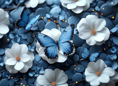 Blume Puzzle 3000 Teile, Holzpuzzles 122x81cm, Puzzle für Erwachsene und Kinder 12 Jahren, DIY Groß Puzzelmatten, Premium Quality Klassische Wooden Jigsaw, Home Wand Dekor Geschenk Schmetterling g-218 Blume Puzzle 3000 Teile, Holzpuzzles 122x81cm, Puzzle für Erwachsene und Kinder 12 Jahren, DIY Groß Puzzelmatten, Premium Quality Klassische Wooden Jigsaw, Home Wand Dekor Geschenk Schmetterling g-218 von Gooxehuu