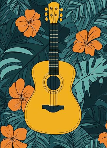 Gitarre Puzzle 1500 Teile, Holzpuzzles 87x57cm, Puzzle für Erwachsene und Kinder, DIY Groß Puzzelmatten, Premium Quality Klassische Wooden Jigsaw, Home Wand Dekor oder als Geschenk Mädche Blume g-820 Gitarre Puzzle 1500 Teile, Holzpuzzles 87x57cm, Puzzle für Erwachsene und Kinder, DIY Groß Puzzelmatten, Premium Quality Klassische Wooden Jigsaw, Home Wand Dekor oder als Geschenk Mädche Blume g-820 von Gooxehuu