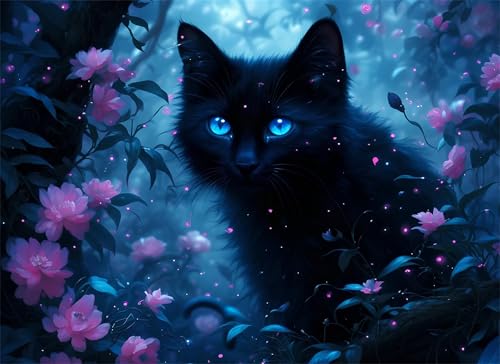 Katze Puzzle 3000 Teile, Holzpuzzles 122x81cm, Puzzle für Erwachsene und Kinder, DIY Groß Puzzelmatten, Premium Quality Klassische Wooden Jigsaw, Home Wand Dekor oder als Geschenk Mädche Blume g-313 von Gooxehuu