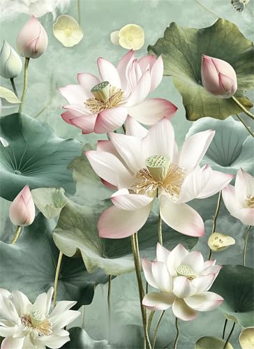 Lotus Puzzle 500 Teile, Holzpuzzles 52x38cm, Puzzle für Erwachsene und Kinder 12 Jahren, DIY Groß Puzzelmatten, Premium Quality Klassische Wooden Jigsaw, Home Wand Dekor oder als Geschenk Blume g-855 Lotus Puzzle 500 Teile, Holzpuzzles 52x38cm, Puzzle für Erwachsene und Kinder 12 Jahren, DIY Groß Puzzelmatten, Premium Quality Klassische Wooden Jigsaw, Home Wand Dekor oder als Geschenk Blume g-855 von Gooxehuu