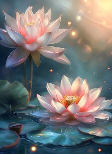 Puzzle 1000 Teile Lotus Puzzle Erwachsene, Holzpuzzle Klassische Puzzles Traum Jigsaw Puzzles für Erwachsene Kinder, Clevere Rätsel Wooden Jigsaw, Geschicklichkeitsspiel für die Ganze Familie g-857 von Gooxehuu