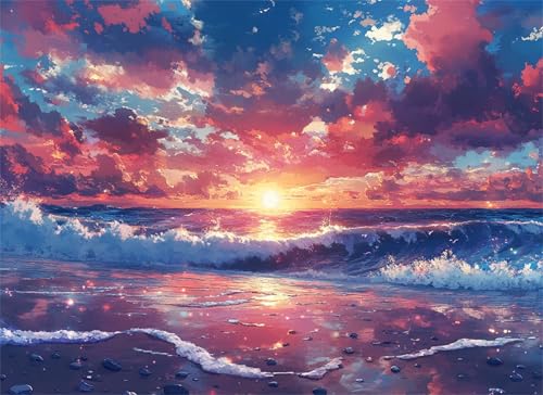 Puzzle 1000 Teile Sonnenuntergang Puzzle Erwachsene, Holzpuzzle Klassische Puzzles Strand Jigsaw Puzzles für Erwachsene, Clevere Rätsel Wooden Jigsaw, Geschicklichkeitsspiel für Ganze Familie g-305 Puzzle 1000 Teile Sonnenuntergang Puzzle Erwachsene, Holzpuzzle Klassische Puzzles Strand Jigsaw Puzzles für Erwachsene, Clevere Rätsel Wooden Jigsaw, Geschicklichkeitsspiel für Ganze Familie g-305 von Gooxehuu
