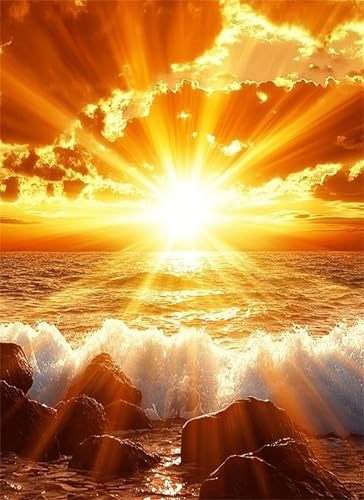 Puzzle 1000 Teile Sonnenuntergang Puzzle Erwachsene, Holzpuzzle Klassische Puzzles Wellen Jigsaw Puzzles für Erwachsene, Clevere Rätsel Wooden Jigsaw, Geschicklichkeitsspiel für Ganze Familie g-867 von Gooxehuu