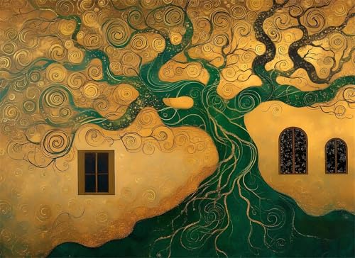 Puzzle 200 Teile Baum Puzzle Erwachsene, Holzpuzzle Klassische Puzzles Landschaft Jigsaw Puzzles für Erwachsene und Kinder, Clevere Rätsel Wooden Jigsaw, Geschicklichkeitsspiel für die Ganze g-424 von Gooxehuu