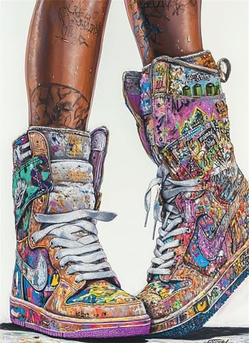 Puzzle 200 Teile Graffiti Puzzle Erwachsene, Holzpuzzle Klassische Puzzles Schuh Jigsaw Puzzles für Erwachsene Kinder, Clevere Rätsel Wooden Jigsaw, Geschicklichkeitsspiel für die Ganze Familie g-967 Puzzle 200 Teile Graffiti Puzzle Erwachsene, Holzpuzzle Klassische Puzzles Schuh Jigsaw Puzzles für Erwachsene Kinder, Clevere Rätsel Wooden Jigsaw, Geschicklichkeitsspiel für die Ganze Familie g-967 von Gooxehuu