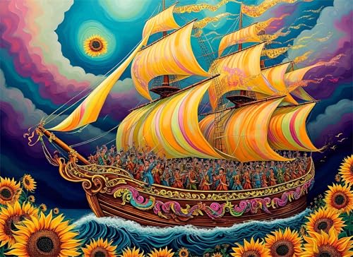 Puzzle 200 Teile Sonnenblume Puzzle Erwachsene, Holzpuzzle Klassische Puzzles Segelboot Jigsaw Puzzles für Erwachsene, Clevere Rätsel Wooden Jigsaw, Geschicklichkeitsspiel für die Ganze Familie g-441 Puzzle 200 Teile Sonnenblume Puzzle Erwachsene, Holzpuzzle Klassische Puzzles Segelboot Jigsaw Puzzles für Erwachsene, Clevere Rätsel Wooden Jigsaw, Geschicklichkeitsspiel für die Ganze Familie g-441 von Gooxehuu