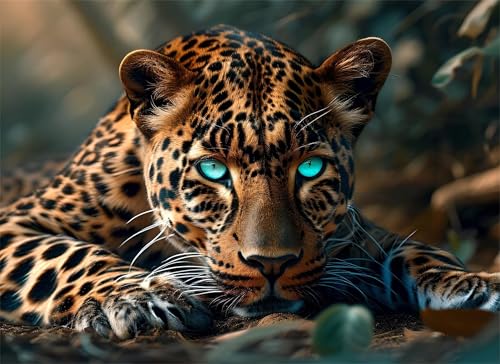 Puzzle 2000 Teile Tier Puzzle Erwachsene, Holzpuzzle Klassische Puzzles Leopard Jigsaw Puzzles für Erwachsene Kinder, Clevere Rätsel Wooden Jigsaw, Geschicklichkeitsspiel für die Ganze Familie g-77 von Gooxehuu