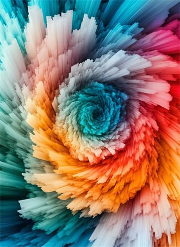 Puzzle 4000 Teile Abstrakt Puzzle Erwachsene, Holzpuzzle Klassische Puzzles Farbe Jigsaw Puzzles für Erwachsene und Kinder, Clevere Rätsel Wooden Jigsaw, Geschicklichkeitsspiel für die Ganze g-550 von Gooxehuu