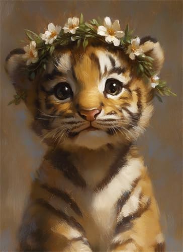 Puzzle 4000 Teile Blume Puzzle Erwachsene, Holzpuzzle Klassische Puzzles Tiger Jigsaw Puzzles für Erwachsene Kinder, Clevere Rätsel Wooden Jigsaw, Geschicklichkeitsspiel für die Ganze Familie g-791 von Gooxehuu