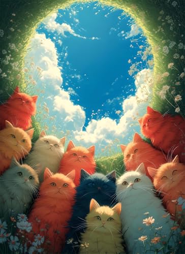 Puzzle 4000 Teile Katze Puzzle Erwachsene, Holzpuzzle Klassische Puzzles Farbe Jigsaw Puzzles für Erwachsene Kinder, Clevere Rätsel Wooden Jigsaw, Geschicklichkeitsspiel für die Ganze Familie g-887 Puzzle 4000 Teile Katze Puzzle Erwachsene, Holzpuzzle Klassische Puzzles Farbe Jigsaw Puzzles für Erwachsene Kinder, Clevere Rätsel Wooden Jigsaw, Geschicklichkeitsspiel für die Ganze Familie g-887 von Gooxehuu