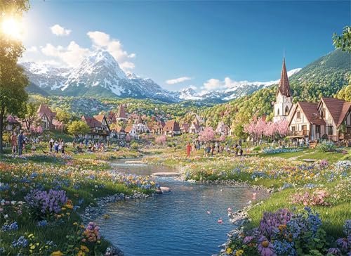 Puzzle 4000 Teile Wiese Puzzle Erwachsene, Holzpuzzle Klassische Puzzles Kabine Jigsaw Puzzles für Erwachsene Kinder, Clevere Rätsel Wooden Jigsaw, Geschicklichkeitsspiel für die Ganze Familie g-36 Puzzle 4000 Teile Wiese Puzzle Erwachsene, Holzpuzzle Klassische Puzzles Kabine Jigsaw Puzzles für Erwachsene Kinder, Clevere Rätsel Wooden Jigsaw, Geschicklichkeitsspiel für die Ganze Familie g-36 von Gooxehuu