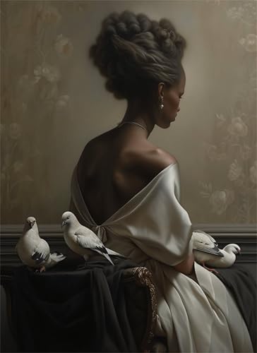 Puzzle 6000 Teile Afrikanische Frau Puzzle Erwachsene, Holzpuzzle Klassische Puzzles Vogel Jigsaw Puzzles für Erwachsene, Clevere Rätsel Wooden Jigsaw, Geschicklichkeitsspiel für Ganze Familie g-701 von Gooxehuu