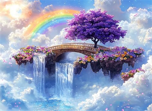 Puzzle 6000 Teile Regenbogen Puzzle Erwachsene, Holzpuzzle Klassische Puzzles Landschaft Jigsaw Puzzles für Erwachsene, Clevere Rätsel Wooden Jigsaw, Geschicklichkeitsspiel für die Ganze Familie g-18 von Gooxehuu