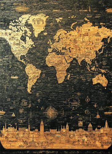 Puzzle 6000 Teile Retro Puzzle Erwachsene, Holzpuzzle Klassische Puzzles Weltkarte Jigsaw Puzzles für Erwachsene und Kinder, Clevere Rätsel Wooden Jigsaw, Geschicklichkeitsspiel für die Ganze g-714 Puzzle 6000 Teile Retro Puzzle Erwachsene, Holzpuzzle Klassische Puzzles Weltkarte Jigsaw Puzzles für Erwachsene und Kinder, Clevere Rätsel Wooden Jigsaw, Geschicklichkeitsspiel für die Ganze g-714 von Gooxehuu