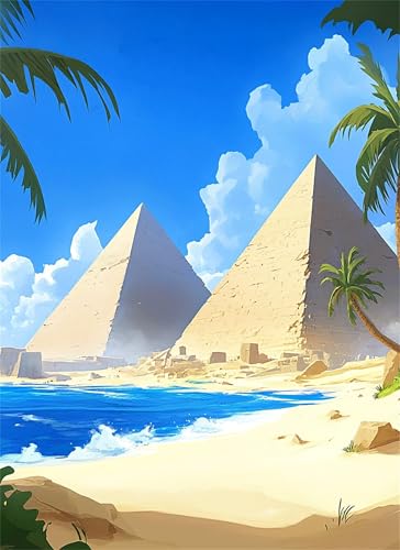 Pyramide Puzzle 500 Teile, Holzpuzzles 52x38cm, Puzzle für Erwachsene und Kinder 12 Jahren, DIY Groß Puzzelmatten, Premium Quality Klassische Wooden Jigsaw, Home Wand Dekor Geschenk Landschaft g-831 Pyramide Puzzle 500 Teile, Holzpuzzles 52x38cm, Puzzle für Erwachsene und Kinder 12 Jahren, DIY Groß Puzzelmatten, Premium Quality Klassische Wooden Jigsaw, Home Wand Dekor Geschenk Landschaft g-831 von Gooxehuu