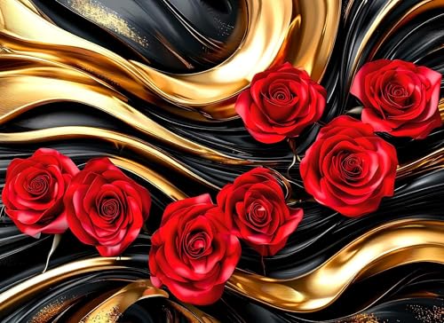 Rose Puzzle 500 Teile, Holzpuzzles 52x38cm, Puzzle für Erwachsene und Kinder 12 Jahren, DIY Groß Puzzelmatten, Premium Quality Klassische Wooden Jigsaw, Home Wand Dekor oder als Geschenk Blume g-321 Rose Puzzle 500 Teile, Holzpuzzles 52x38cm, Puzzle für Erwachsene und Kinder 12 Jahren, DIY Groß Puzzelmatten, Premium Quality Klassische Wooden Jigsaw, Home Wand Dekor oder als Geschenk Blume g-321 von Gooxehuu