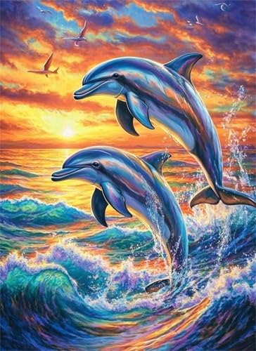 Sonnenuntergang Puzzle 500 Teile, Holzpuzzles 52x38cm, Puzzle für Erwachsene und Kinder 12 Jahren, DIY Groß Puzzelmatten, Premium Quality Klassische Wooden Jigsaw, als Geschenk Mädche Delphin g-872 Sonnenuntergang Puzzle 500 Teile, Holzpuzzles 52x38cm, Puzzle für Erwachsene und Kinder 12 Jahren, DIY Groß Puzzelmatten, Premium Quality Klassische Wooden Jigsaw, als Geschenk Mädche Delphin g-872 von Gooxehuu