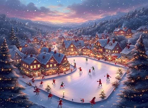 Weihnachten Puzzle 120 Teile, Holzpuzzles 29.7x21cm, Puzzle für Erwachsene und Kinder 12 Jahren, DIY Groß Puzzelmatten, Premium Quality Klassische Wooden Jigsaw, als Geschenk Mädche Nachtansicht g-415 Weihnachten Puzzle 120 Teile, Holzpuzzles 29.7x21cm, Puzzle für Erwachsene und Kinder 12 Jahren, DIY Groß Puzzelmatten, Premium Quality Klassische Wooden Jigsaw, als Geschenk Mädche Nachtansicht g-415 von Gooxehuu