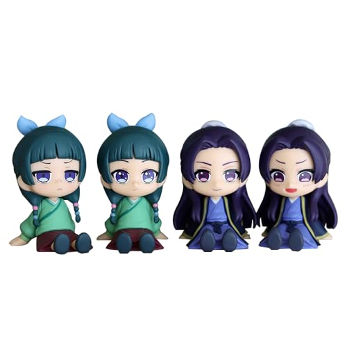 Anime Jinshi/Maomao Figur 6cm Mini Jinshi Action Figur Sitzende Position PVC Modell Bücherregal Dekoration Sammlerstücke Geschenk für Fans 4PCS Anime Jinshi/Maomao Figur 6cm Mini Jinshi Action Figur Sitzende Position PVC Modell Bücherregal Dekoration Sammlerstücke Geschenk für Fans 4PCS von Gooyeh
