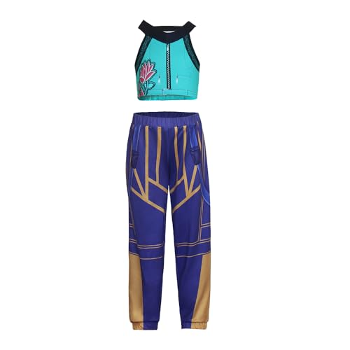 Anime K-Pop Jäger Kostüm Rumi Zoey Mira Cosplay Kostüm für Mädchen K-Pop Sänger Rumi Zoey Bühne Rollenspiel Performance Outfits Dress Up für Halloween von Gooyeh