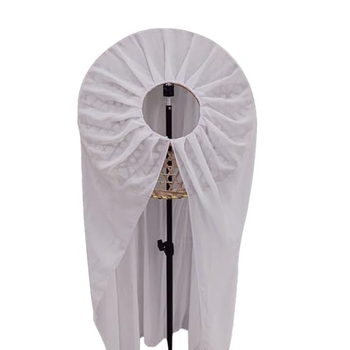 Anime Tian Guan Ci Fu Konischer Bambushut, Xie lian Schleier Hut Cosplay-Requisiten, Anime Cosplay Requisiten Zubehör für Halloween Geburtstagspartys von Gooyeh