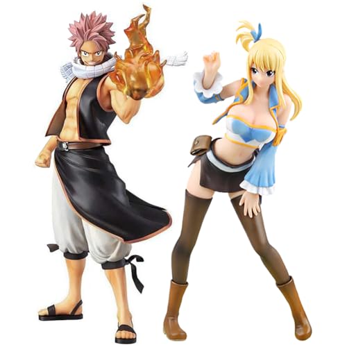 Gooyeh 2pcs Fairy Tail Anime Figur Natsu Dragneel und Lucy Heartfilia Figur PVC Statue Modell Ornamente Desktop Dekorationen sammelbare Geburtstagsgeschenk21cm+22cm Gooyeh 2pcs Fairy Tail Anime Figur Natsu Dragneel und Lucy Heartfilia Figur PVC Statue Modell Ornamente Desktop Dekorationen sammelbare Geburtstagsgeschenk21cm+22cm von Gooyeh
