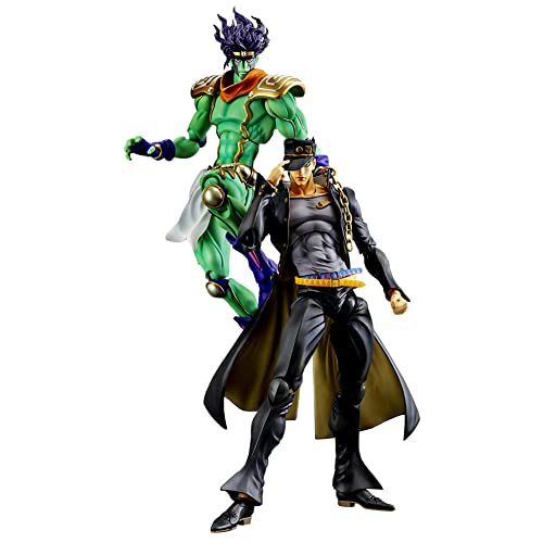 Gooyeh 2pcs Kujo Jotaro&Star Platinum Figur Action Figur Anime Figuren PVC Statue Modell Sammlung Desktop Ornamente Geburtstag 25cm von Gooyeh