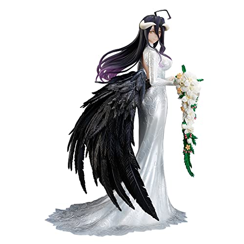 Gooyeh Albedo Anime Figur Albedo Hochzeitskleid Figur PVC Statue Modell Anime Handwerk Sammlung Desktop Ornamente Heimdekoration Geburtstag 25cm von Gooyeh