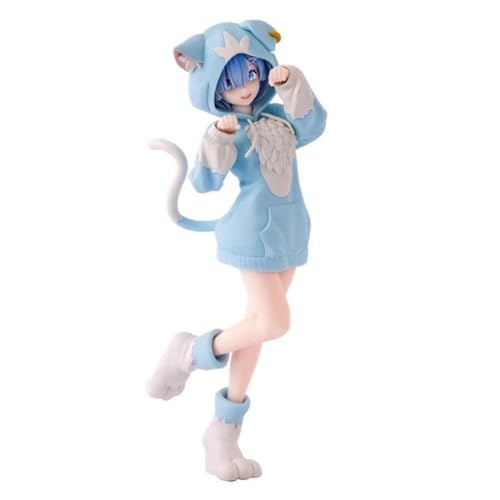 Gooyeh Anime REM Figur, Re:0 rosa Schönheit Remu/RAM Statue Modell, PVC Cartoon Charakter Skulptur, Desktop Dekoration Home Dekoration Sammlerstücke Geschenke 21CM Gooyeh Anime REM Figur, Re:0 rosa Schönheit Remu/RAM Statue Modell, PVC Cartoon Charakter Skulptur, Desktop Dekoration Home Dekoration Sammlerstücke Geschenke 21CM von Gooyeh