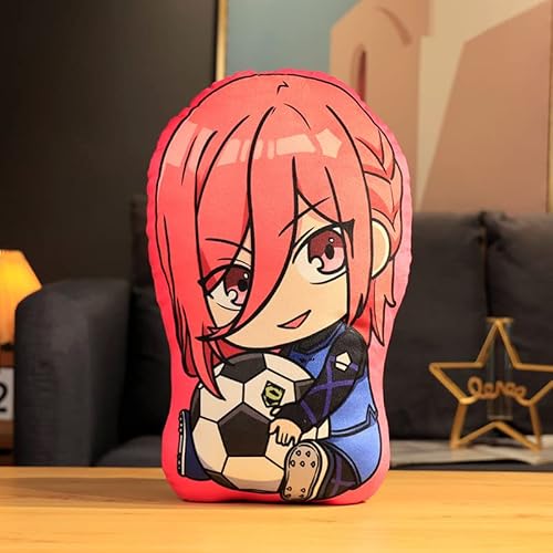 Gooyeh Blue Lock Kissen Binäre Anime Plüsch Puppe Anime Figuren Sitzende Position Plüsch Spielzeug Sofa Auto Kissen Dekoration 45CM von Gooyeh