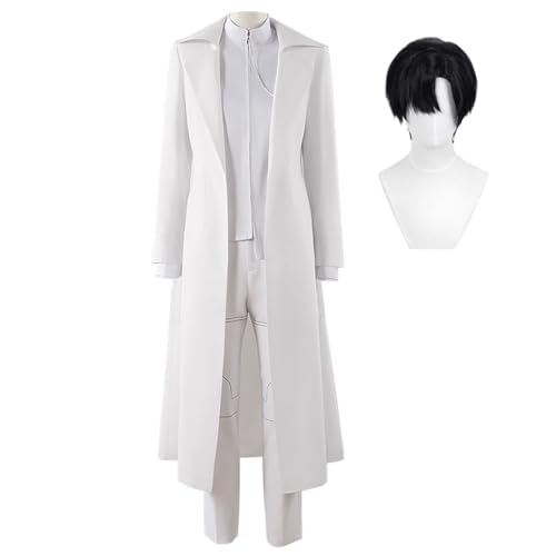 Gooyeh Ivan Cosplay Kostüm mit Perücke Anime Weißer Mantel Komplettset für Fans Rollenspiel Outfit Halloween Karneval Dress Up von Gooyeh