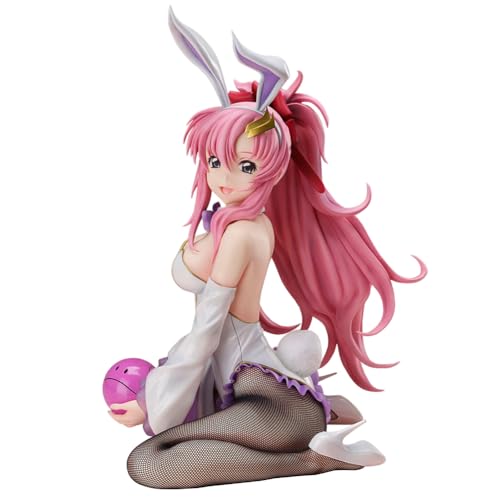 Gooyeh Lacus Clyne große Größe Anime Figur Cute weißes Kaninchen weiblich kniend Action Figuren PVC-Statue Modell Desktop Ornamente Sammlerstücke 29cm von Gooyeh