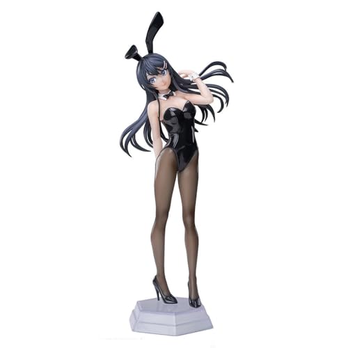 Gooyeh Mai-Figur, Anime-Hasen-Mädchen, schwarze Seide, 17 cm, PVC-Statue, Desktop-Dekoration, Sammlerstücke, Geschenk für Anime-Fans von Gooyeh