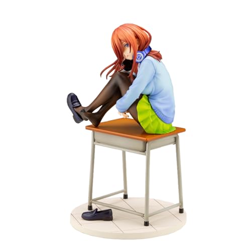 Gooyeh Nakano Miku Schulbank Actionfigur, The Quintessential Quintuplets Figur, PVC Cartoon Model Statue Collection Model Decorations Gooyeh Nakano Miku Schulbank Actionfigur, The Quintessential Quintuplets Figur, PVC Cartoon Model Statue Collection Model Decorations von Gooyeh