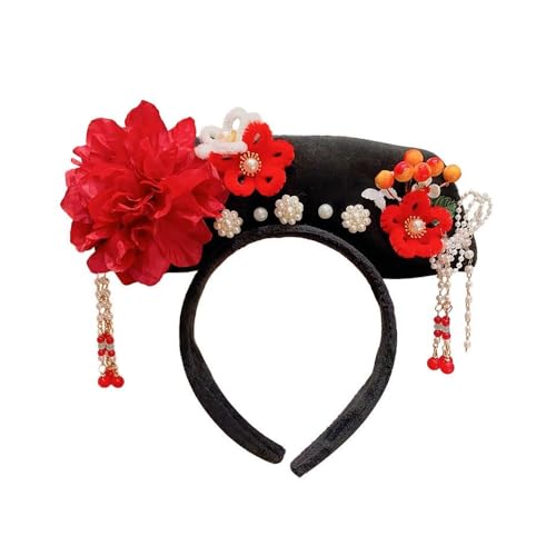 Gooyeh Traditionelles Chinesisches Hanfu, Qing-Dynastie-Kleid, Qipao, Hanfu-Kopfschmuck aus der Qing-Dynastie, Set Rot/Lila/Grün, Hanfu Cosplay Kostümanzug für Bühnenshow-Aufführungen Cosplay Gooyeh Traditionelles Chinesisches Hanfu, Qing-Dynastie-Kleid, Qipao, Hanfu-Kopfschmuck aus der Qing-Dynastie, Set Rot/Lila/Grün, Hanfu Cosplay Kostümanzug für Bühnenshow-Aufführungen Cosplay von Gooyeh